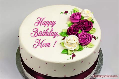 Print name on happy birthday cakes for friends, family and anyone to make birthdays special. Happy Birthday Wish Cake For Mom With Name