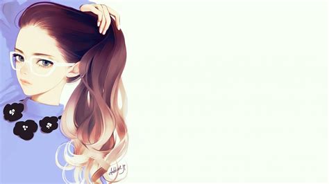 Download 2560x1440 Anime Girl Semi Realistic Glasses