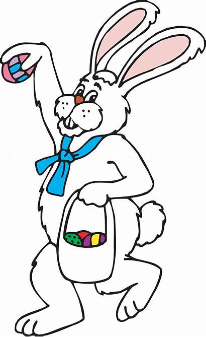 Easter Bunny Clipart Clip Line Cliparts Rabbit