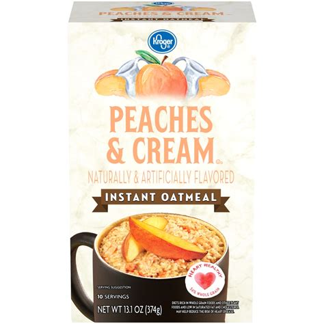 Quaker Oatmeal Peaches And Cream Nutritional Information Besto Blog