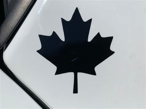 Canadian Maple Leaf Vinyl Die Cut Decalbumper Sticker For Etsy