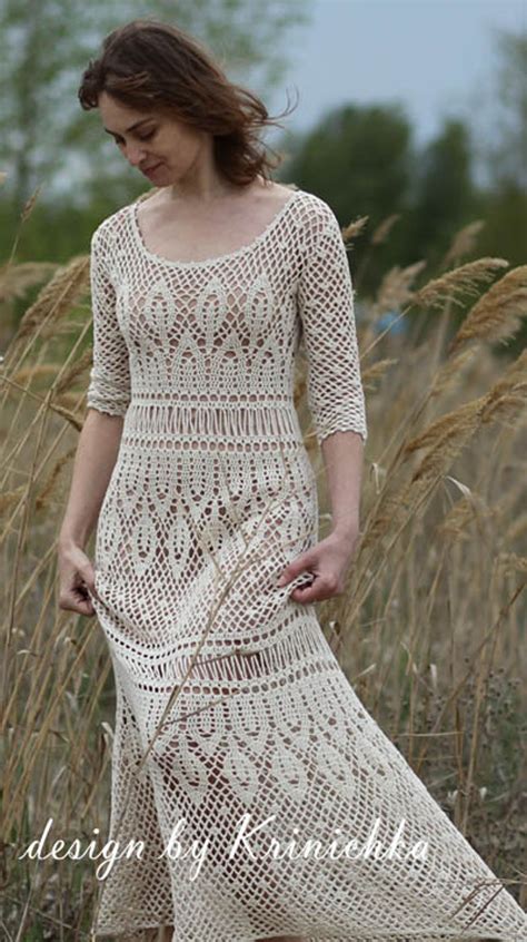 Crochet Maxi Dress Pattern Only In Ukrainian Boho Crochet Lace Wedding