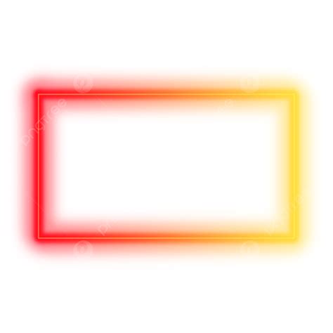 Cornice Al Neon Png Giallo E Rosso Neon Neon Png Bordo Al Neon File