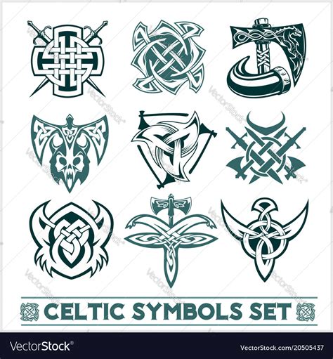 However, little information is still known. Set of celtic symbols icons Royalty Free Vector Image