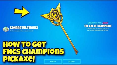 How To Get The Og Fncs Pickaxe Free In Fortnite Youtube