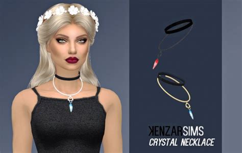 Kenzar Sims Crystal Necklace • Sims 4 Downloads