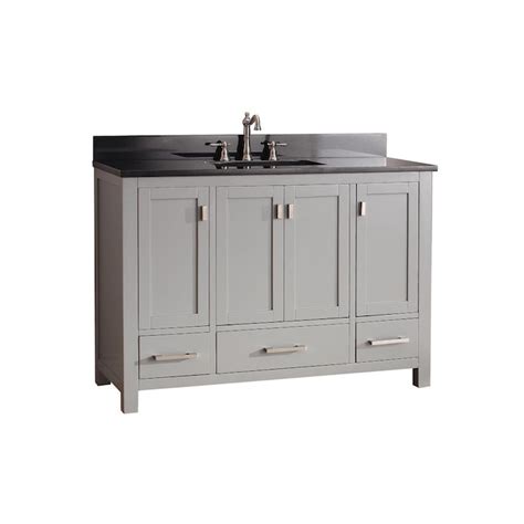 Avanity Modero 49 In Chilled Gray Undermount Single Sink Bathroom