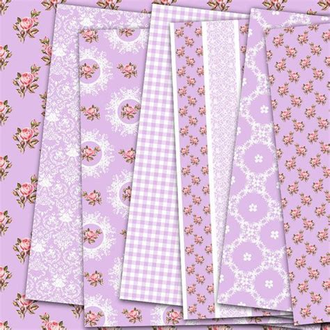 Purple Shabby Instant Download Digital Paper By Puddingpapers Digital