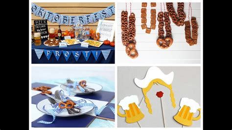 Oktoberfest bavaria plastic tablecover 180cm x 120cm x 1. Beer Party Ideas - Oktoberfest Decorations Ideas - YouTube