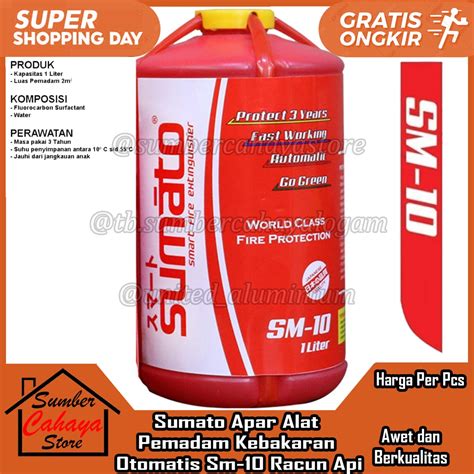 Jual Alat Pemadam Api Sumato Apar Kebakaran Otomatis Type Tipe Sm