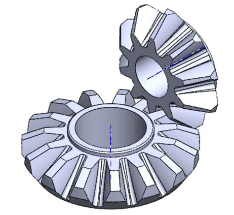 Three Dimensional Solid Modeling Of Involute Straight Bevel Gear Zhy Gear