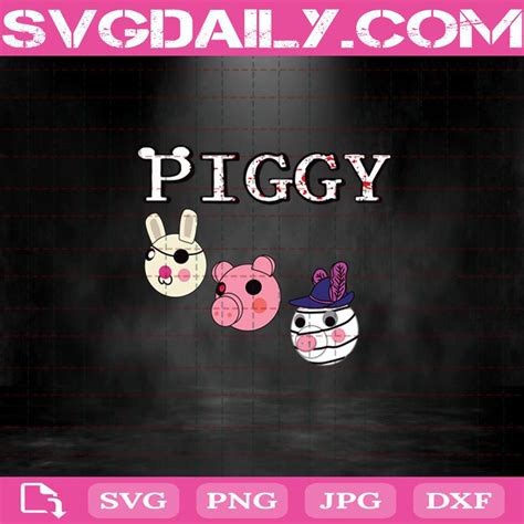 Piggy Roblox Svg Roblox Game Svg Roblox Characters Svg Piggy Bosses