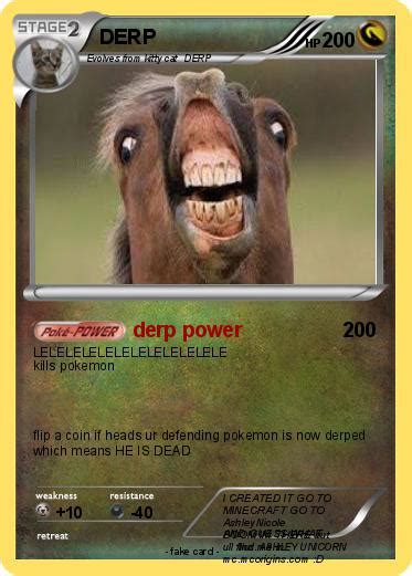 Pokémon Derp 1117 1117 Derp Power My Pokemon Card