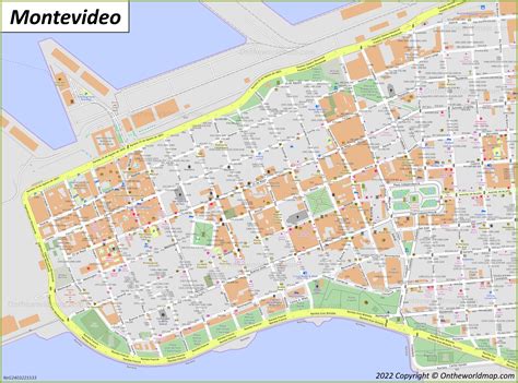 Montevideo Map Uruguay Detailed Maps Of Montevideo
