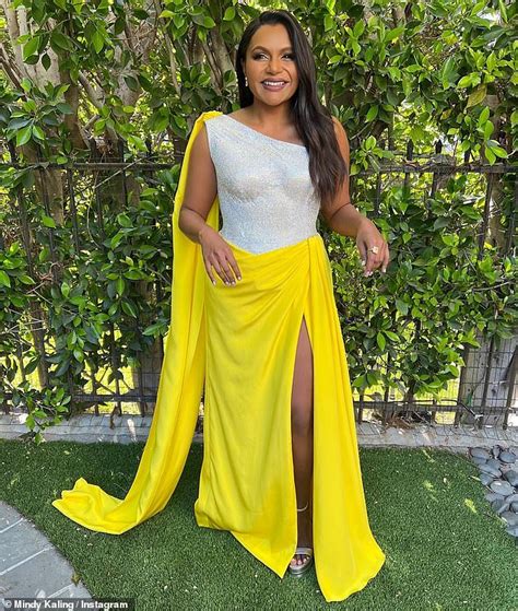 Mindy Kaling Showcases Her Svelte Waist As She Attends Vanity Fair