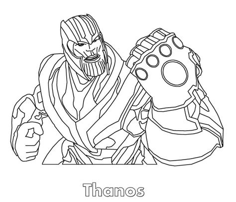 Thanos Fortnite Coloring Page Download Print Or Color Online For Free