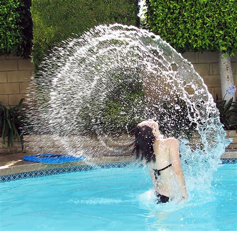 Hair Flip In Our Backyard Pool Photolibrium Flickr