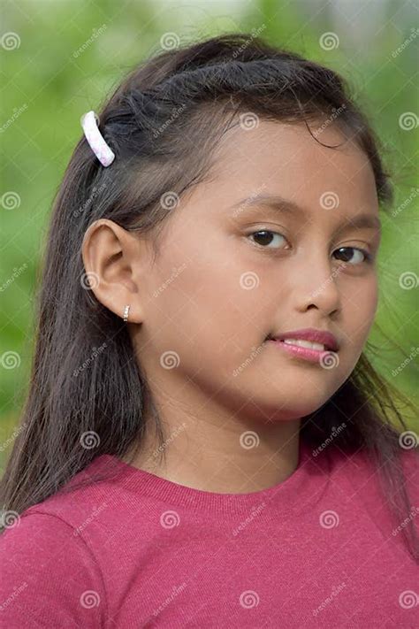 Petite Asian Girl Smiling Stock Image Image Of Thin 140787289