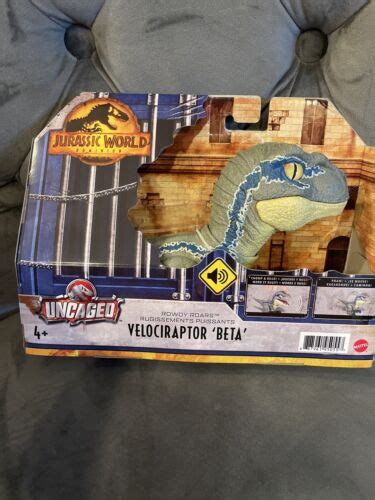 Jurassic World Dominion Uncaged Rowdy Roars Velociraptor Beta Figure Mattel New Ebay