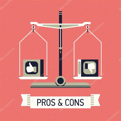 Pros And Cons With Balance Scales Stock Vector Image By ©mashatace