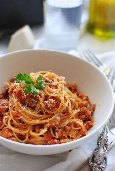 A quick recipe from our ig page! Angel Hair with a Tomato Meat Sauce | Tasty pasta, Cooking ...