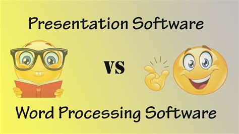 Presentation Software Vs Word Processing Difference Between Word