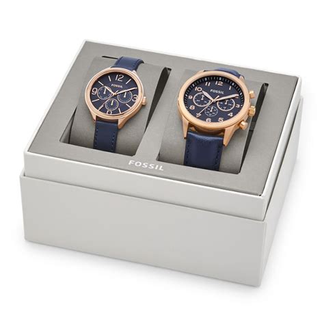 Check spelling or type a new query. His Chronograph and Her Multifunction Navy Leather Watch ...