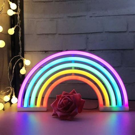 24 Rainbow Items To Add Some Color To Your Life Rainbow Bedroom Neon