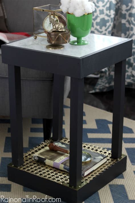 (plus, you'll have that cute second shelf for storage!). DIY Marble Top Table for $30 or less