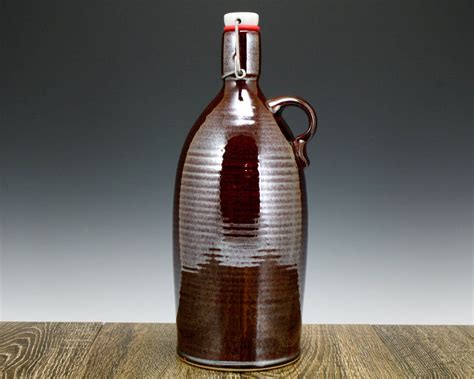 64 Oz Beer Growler Handmade From Ceramic Stoneware Clay For Etsy