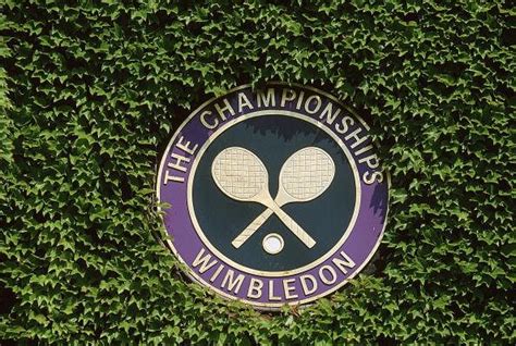 Wimbledon tennis championship emblem — photo by zhukovsky. Facts and figures about Wimbledon, the Grand Slam that ...