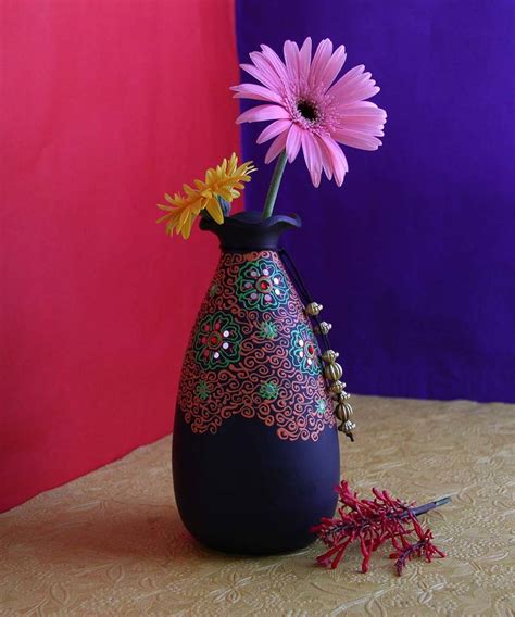 Chinese ceramics flower pots handmade decorative indoor bonsai succulent vase. Handmade 3D Color Work Black Vase Terracotta Idols And ...