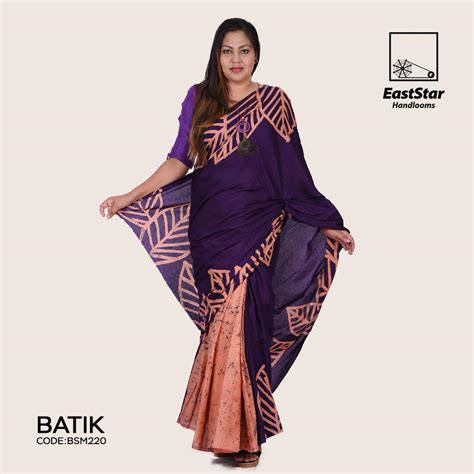 Sri Lankan Batik Saree Bsm220 East Star Handlooms