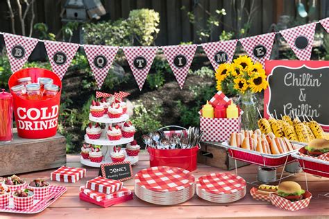 Sizzling Summer Barbecue Ideas Picnic Themed Parties Picnic Party
