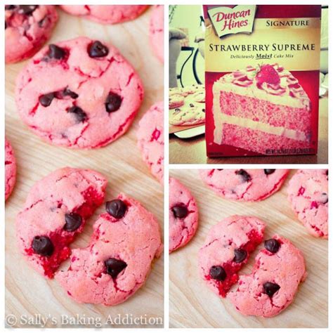 They are soft, thick, and bursting with strawberry and chocolate flavors. Strawberry Chocolate Chip Cookies - Sallys Baking Addiction