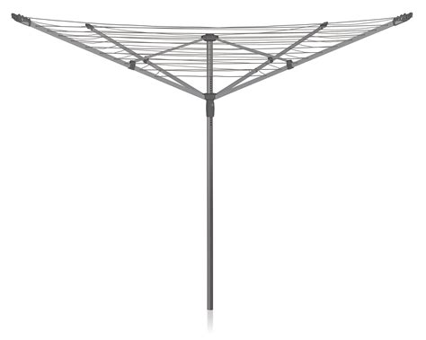Addis 50 M 4 Arm Rotary Washing Line Grey Multiple Tension Height