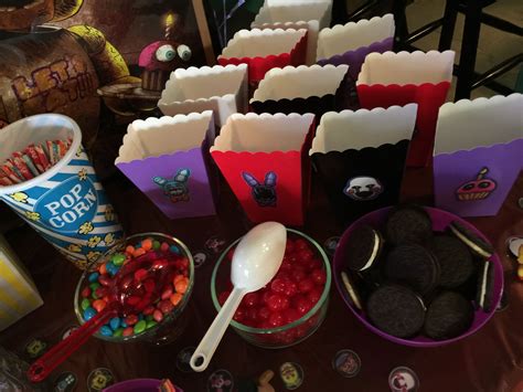 Five Nights At Freddy S Birthday Candy Table For My Daughter S Birthday Party Batman Birthday