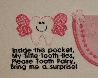 All you need is some fabric, thread, stabilizer and stuffing. TOOTH Fairy ITH Pocket Applique 4 a pillow-pillowcase ...