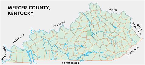 Mercer County Kentucky Kentucky Atlas And Gazetteer