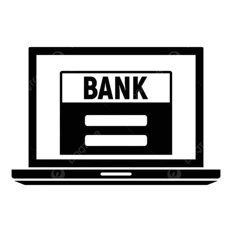 Banking Silhouette Png Images Online Bank Icon Simple Vector Icon
