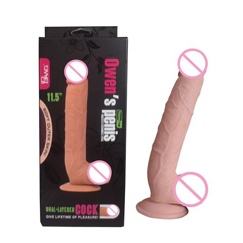 Lifelike Inch Dildo Black Brown Flesh Color Penis Sex Toys For Female China Big Cock Penis