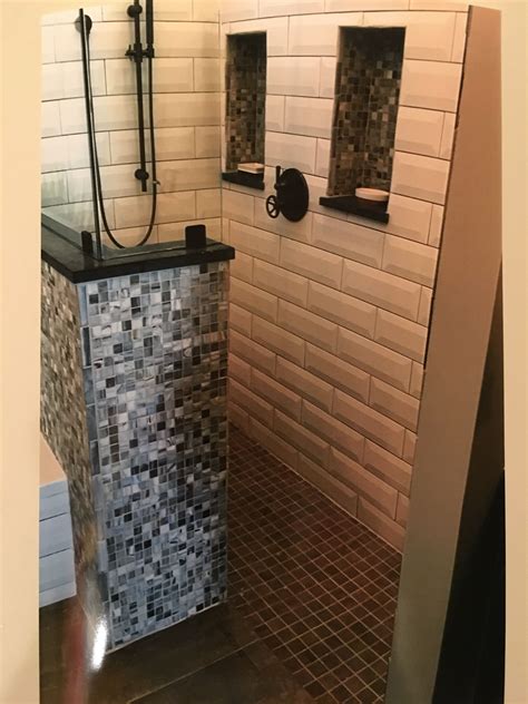 My upstairs shower and my downstairs kitchen sink share the same drain and roof vent. Randy's office /shower | Sink, Shower