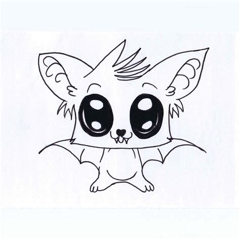 Draw A Cute Bat Clip Art Library