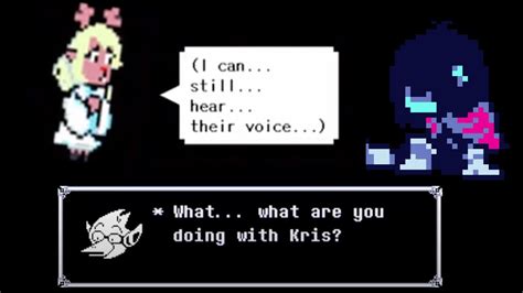 Kris Getting Downed During The Snowgrave Berdly Fight Deltarune Chapter 2 Youtube