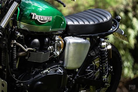 Mean And Green A Tasmanian Triumph Scrambler Custom Bike Exif