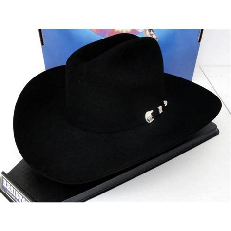 George Strait Hat Resistol Cowboy Hat 4x Beaver Fur Felt Black