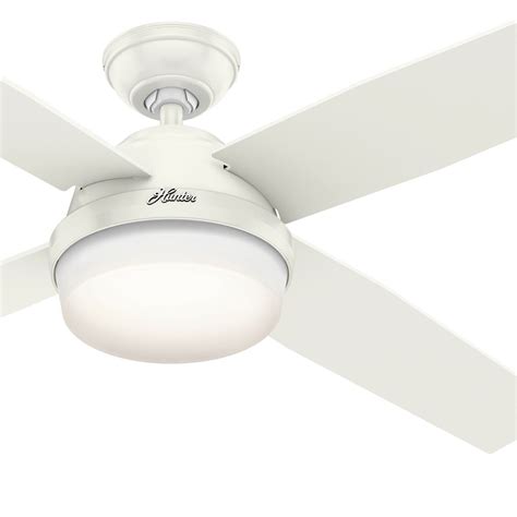 Hunter Fan 60 Inch Fresh White Ceiling Fan With Led Light Kit And