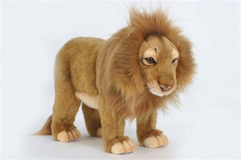 Pack Of 2 Life Like Handcrafted Extra Soft Plush Male Lion Standing