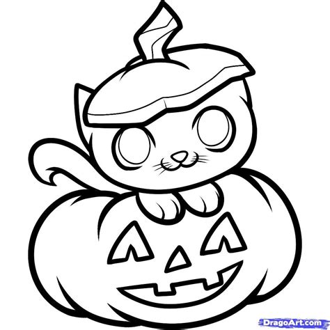 How To Draw A Halloween Cat Halloween Cat Step 8 In 2019 How To Draw