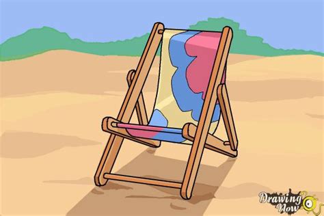 How To Draw A Beach Chair Drawingnow